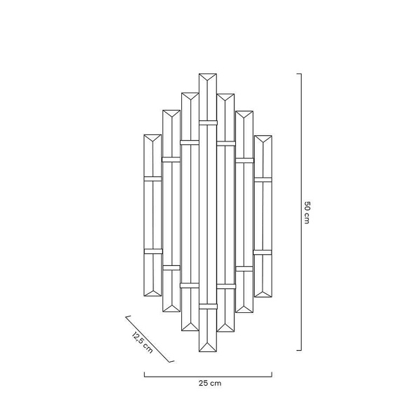 Lampa ścienna PALAZZO złota - Moosee